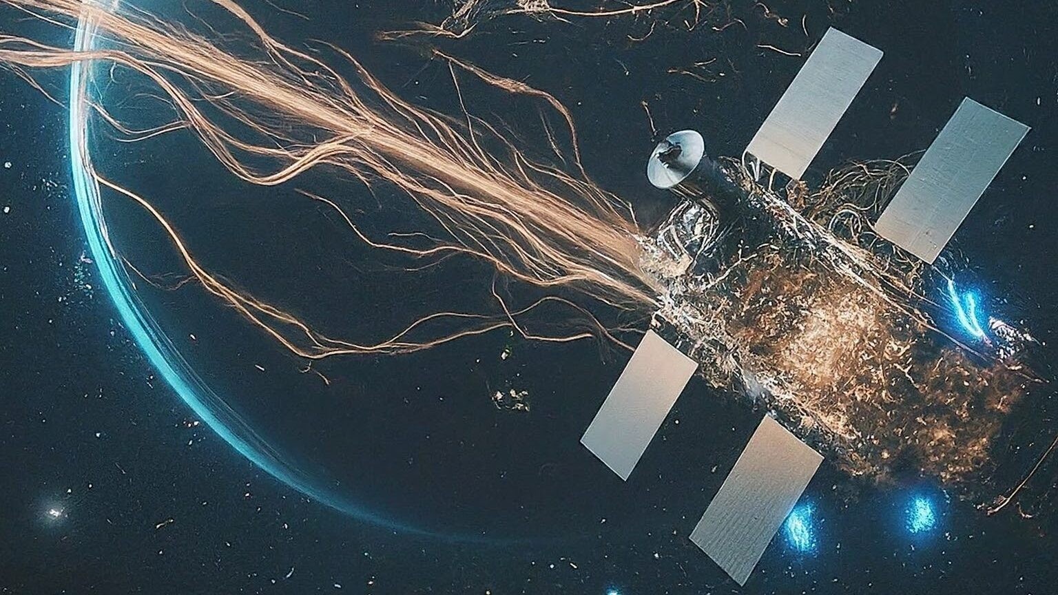 Defense satellite network with secure AI analytics and alert pathways