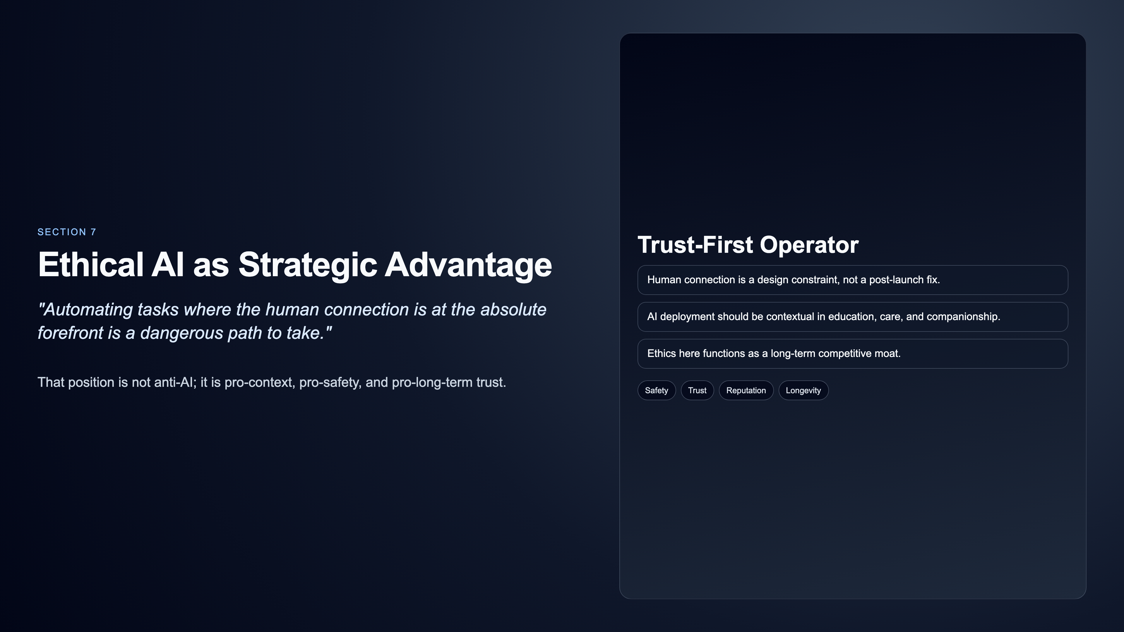 Ethical AI strategic advantage visual